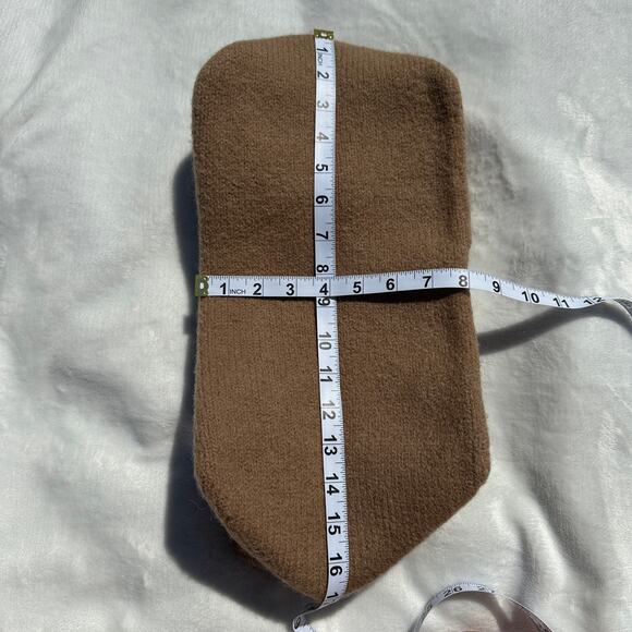 Lauren Manoogian Baby Bindle Bag Putty Cork Camel Highland Wool Alpaca Knit NWT - Picture 13 of 16